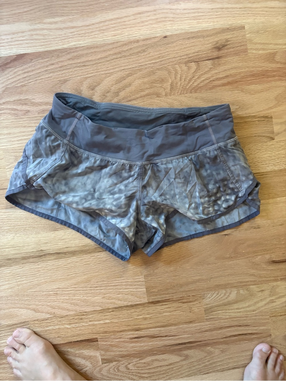Lululemon Gray Active Running Shorts - Comfortable Lightweight Workout Shorts